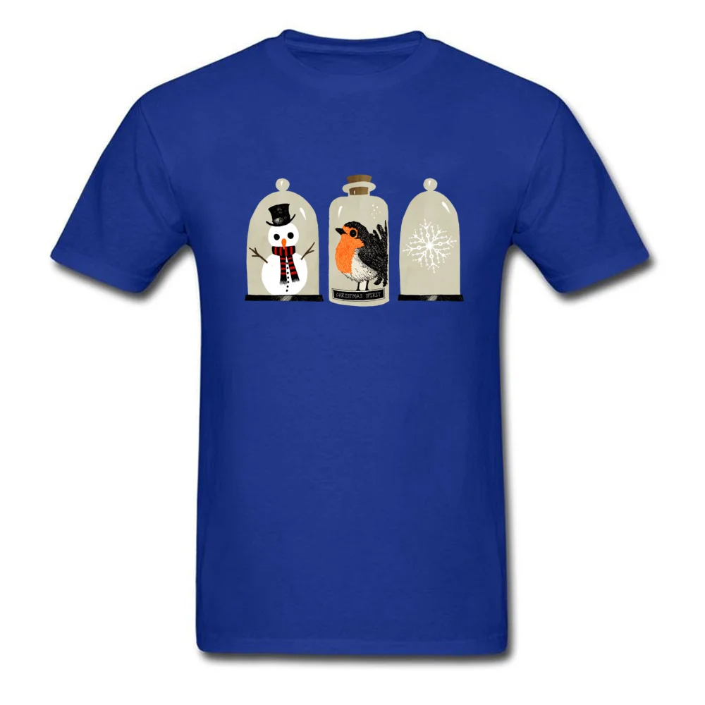 Christmas Bell Jars Tops T Shirt Company O Neck Normal Short Sleeve 100% Cotton Men Top T-shirts Summer Tops Tees Christmas Bell Jars blue