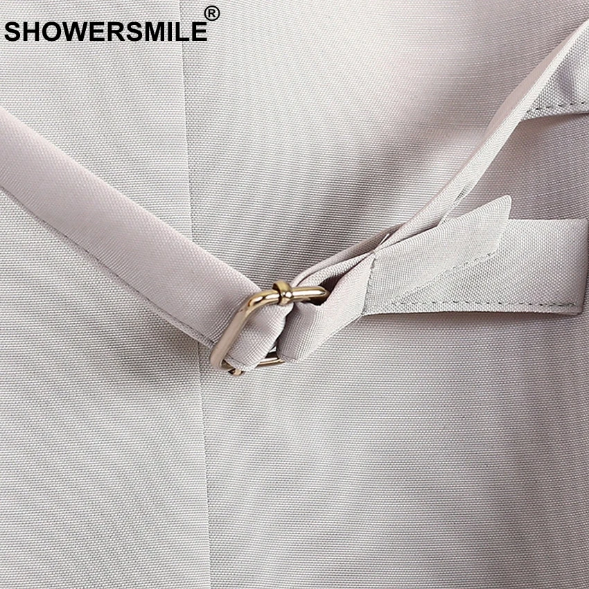 SHOWERSMILE British Style Vest Women Waistcoat Autumn Summer Elegant Uniform Formal Wear Vest Patchwork Sleeveless Jacket Ladies