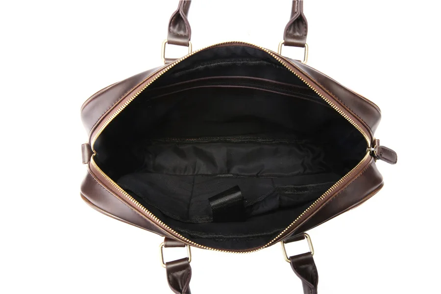 Модный мужской портфель сумка высокого качества, деловой известный бренд, кожаные сумки через плечо, Офисные Сумки, 14 дюймов, ноутбук