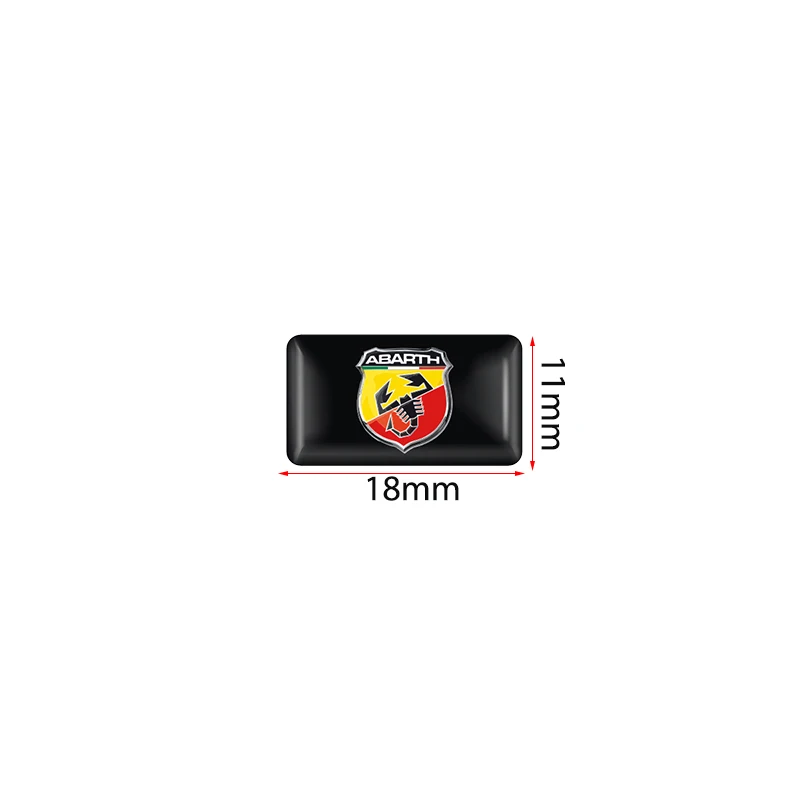 50 шт. 3D эпоксидный Скорпион ABARTH стикер для украшения автомобиля наклейка fiat punto