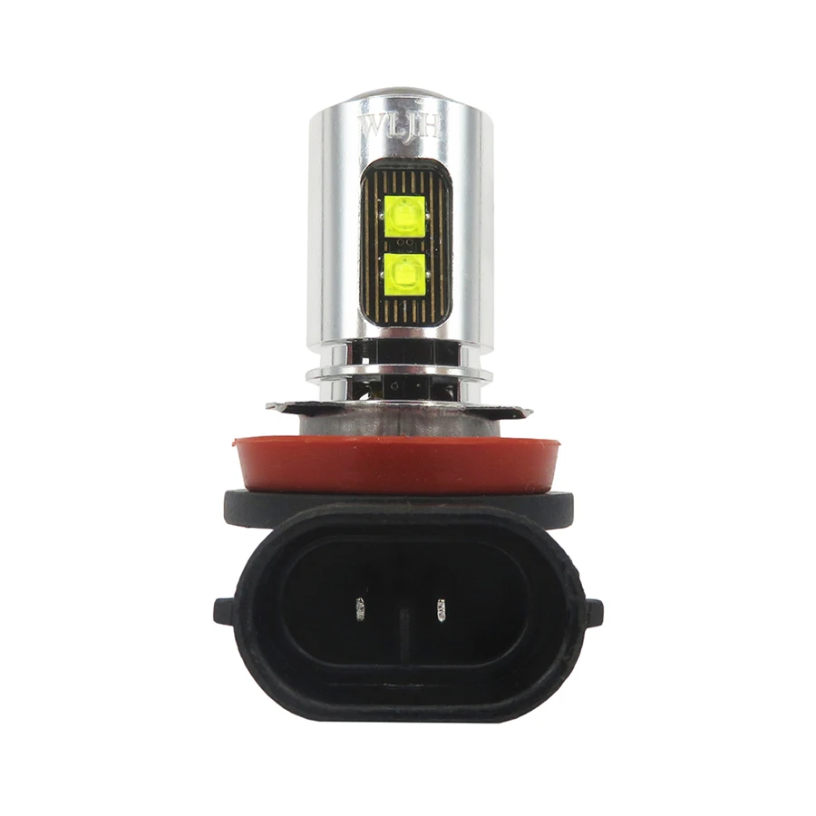 Luzes de Circulação Lâmpada de Luz de Condução Wljh Branco Brilhante 6000 k h8 H11 Luz Led Fog Lâmpada Drl Diurna Carro Auto Lâmpadas 2x 800lm 3 2x WLJH 800lm Branco Brilhante 6000 k