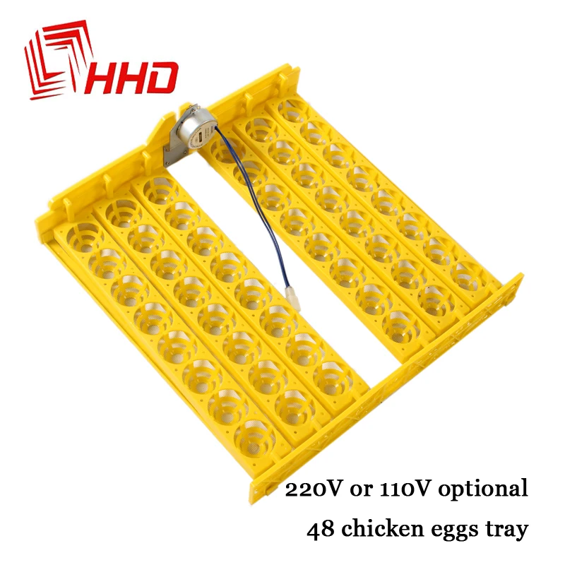 HHD Poultry Hatchery YZ8-48 Spare Parts 220V 110V Plastic Automatic Turn 48 Chicken Egg Trays Machine for Incubator with Motor | Дом и сад