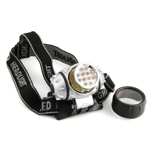 

Lampara para Cabeza Ajustable Impermeable 12LED Luz Blanco Excursion SODIAL