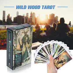 Волшебная дикая древесина Таро читать Fate карты Таро игра для личного использования настольная игра 78-карта колода И Путеводитель