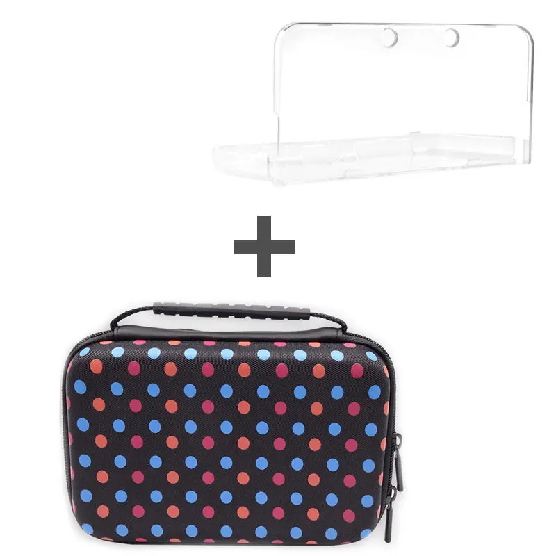 EVA кошелек для хранения, дорожная защитная сумка, 3DS XL LL чехол для NAND 3DS LL XL 3DS New 3DS New 2DS XL кабель для передачи данных - Цвет: Bag and Case