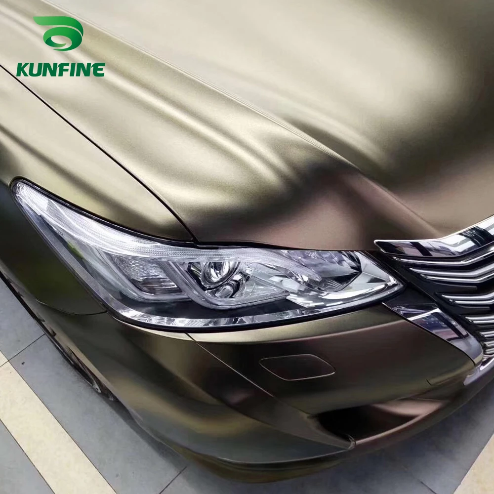 Car Vinyl film Body Sticker Car sticker Electro-optic Golden brown (9)