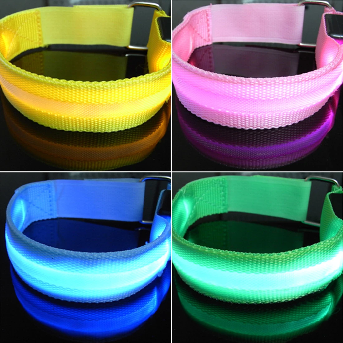 

Hot Sports Night Running Light Safety Jogging Led Arm Leg Warning Portable Wristband Riding Bicycle Party Glowing Band