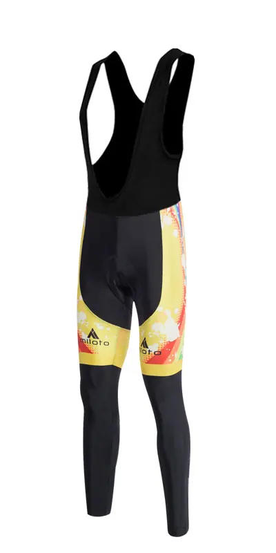 Miloto мужские Coolmax гелевая Подкладка велоспорт комбинезон MTB велосипедные штаны дорожный велосипед комбинезон Ropa Ciclismo велосипедная одежда - Цвет: black bib
