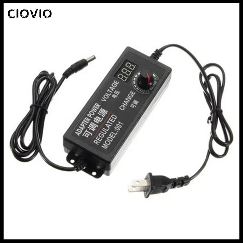 Adjustable AC to DC 3V-12V 3V-24V 9V-24V Universal adapter with display screen voltage Regulated power supply adapter 3 12 24 v