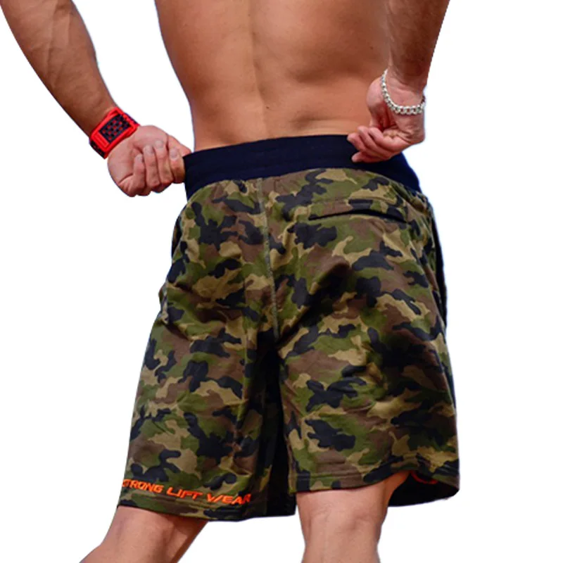 Summer летние камуфляжные шорты мужские модные брендовые тренировка Бодибилдинг повседневные мужские шорты тренировки фитнес мужские шорты