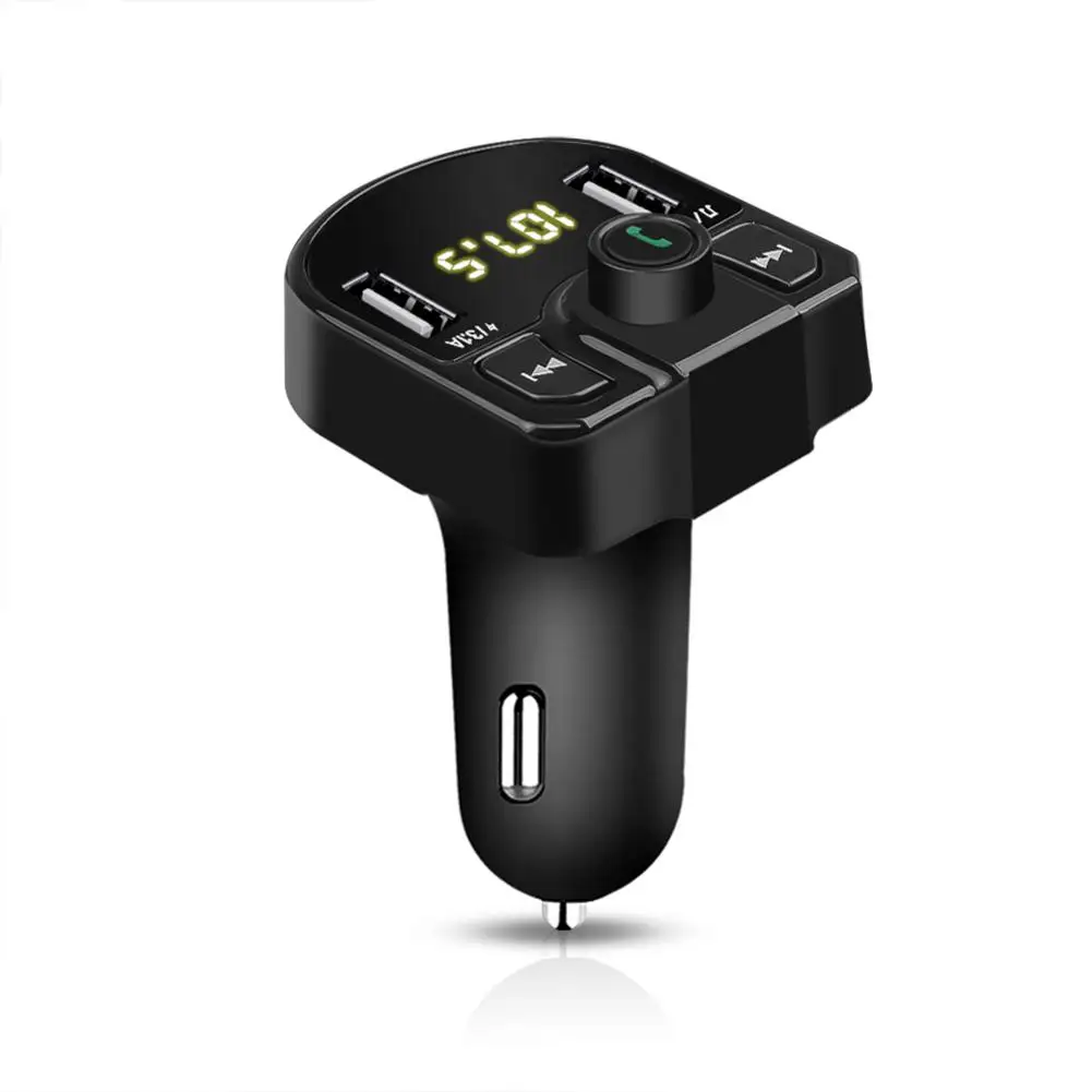 

Wireless MP3 Player Bluetooth FM Transmitter Car Kit Handsfree 3.1A Dual USB Car Charger Quick Charging Mp3 Coche