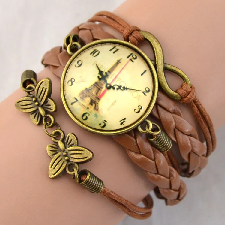 

Fashion jewelry Chain infinity love sticker Charm Bracelet butterfly Bracelets For Women