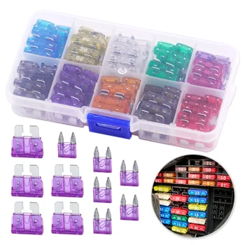 

beler Multicolor 110pcs 2 to 35AMP Assorted Auto Car Truck Profile Assortment Fuses Box Blade