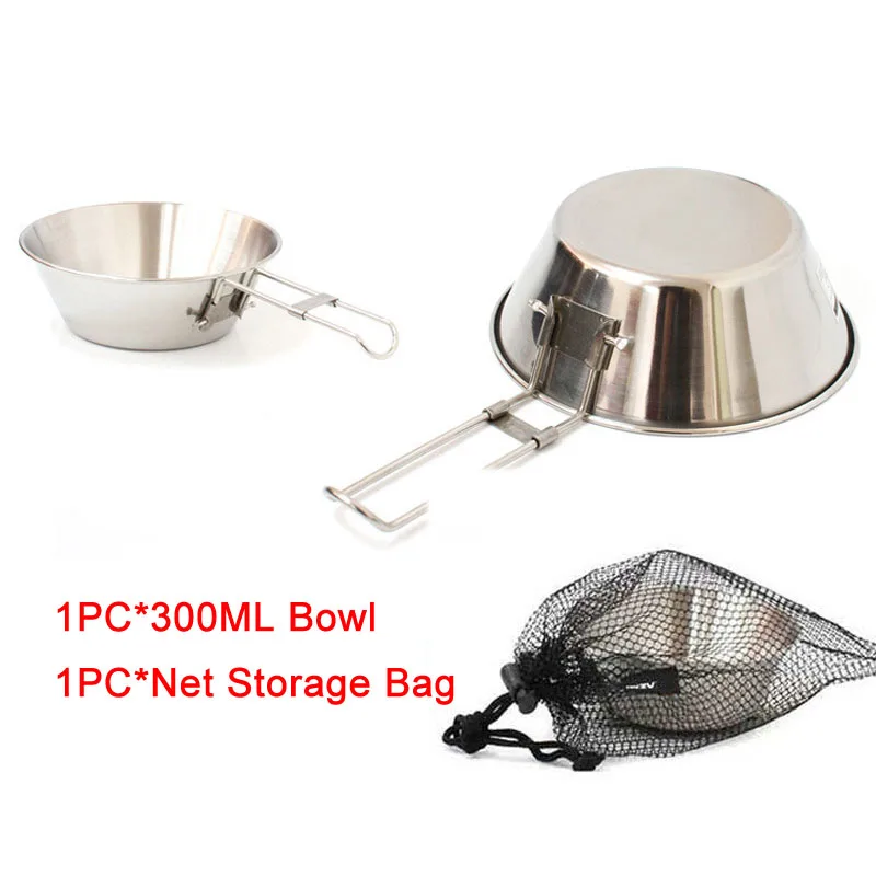 YUETOR al aire libre 300 ml multifunción 304 cuerpo de acero plegable tazón Camping al aire libre Picnic barbacoa portátil taza de agua YUETOR al aire libre 300 ml multifunción 304 cuerpo de acero plegable tazón Camping al aire libre Picnic barbacoa portátil taza de agua