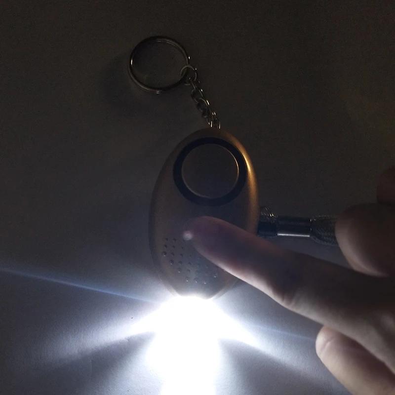 ENKLOV الذاتي الدفاع إنذار 120dB البيض شكل فتاة النساء الأمن حماية تنبيه السلامة الشخصية تصرخ بصوت عال المفاتيح الطوارئ إنذار