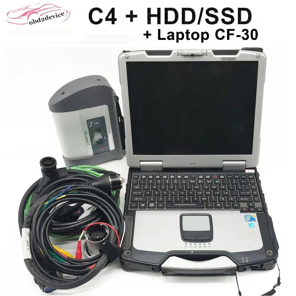 

Car Diagnostic Tool MB C4 with 201812 Software HDD OBD Scanner with Military Laptop CF30 VCI for MB STAR C4 SD CONNECT 4