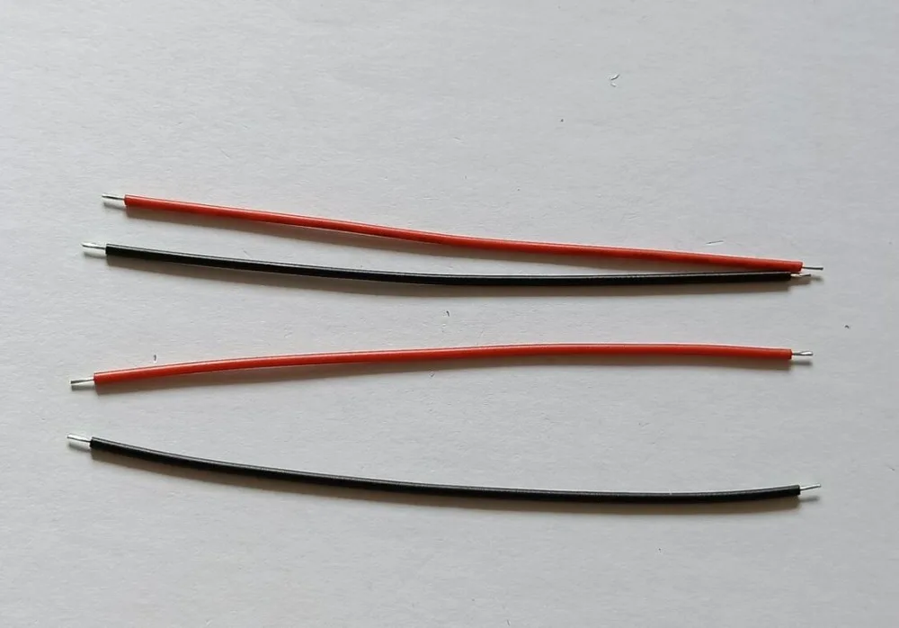 Cabo de Conexão Eletrônico Comprimento: 10 Centímetros Cor: Preto – Vermelho Ul1007 22awg 22 Fio