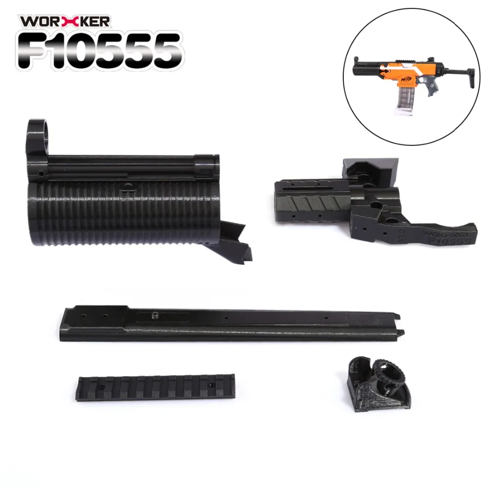 

Worker f10555 3D Printing Modularized NO.114-SD Front Tube Kit for Nerf Stryfe - Black