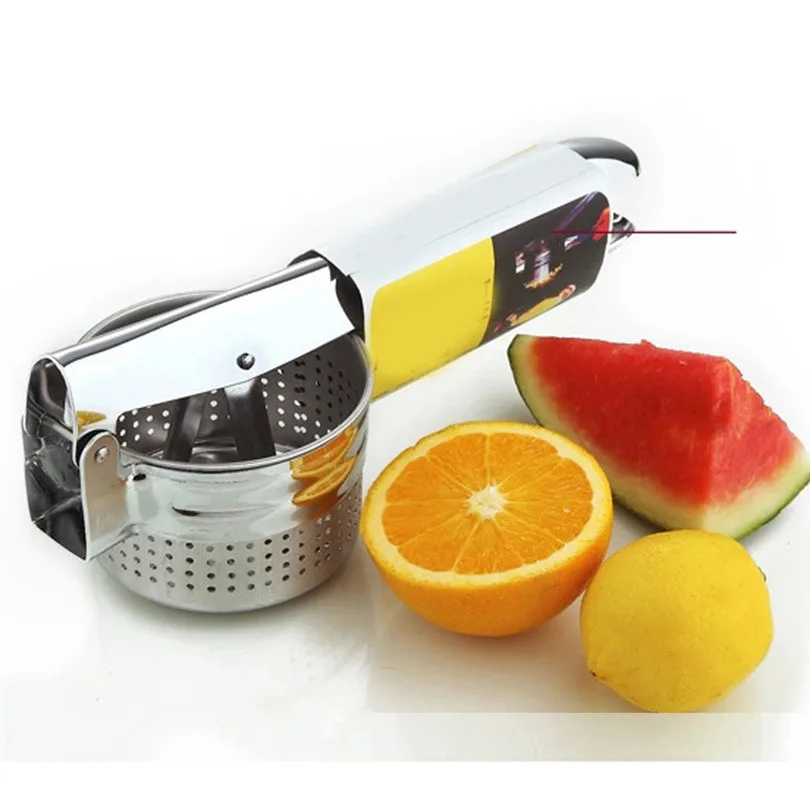 

Stainless Steel Hand Held Potato Ricer Masher Frut Vegetable Juicer Puree lemon squeezer juicer