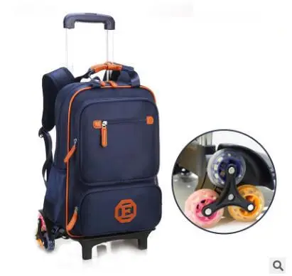 Детский рюкзак на колесиках, детский рюкзак для путешествий, сумка на колесиках, рюкзак на колесиках для школьниц, сумка на колесиках - Цвет: 6 wheels