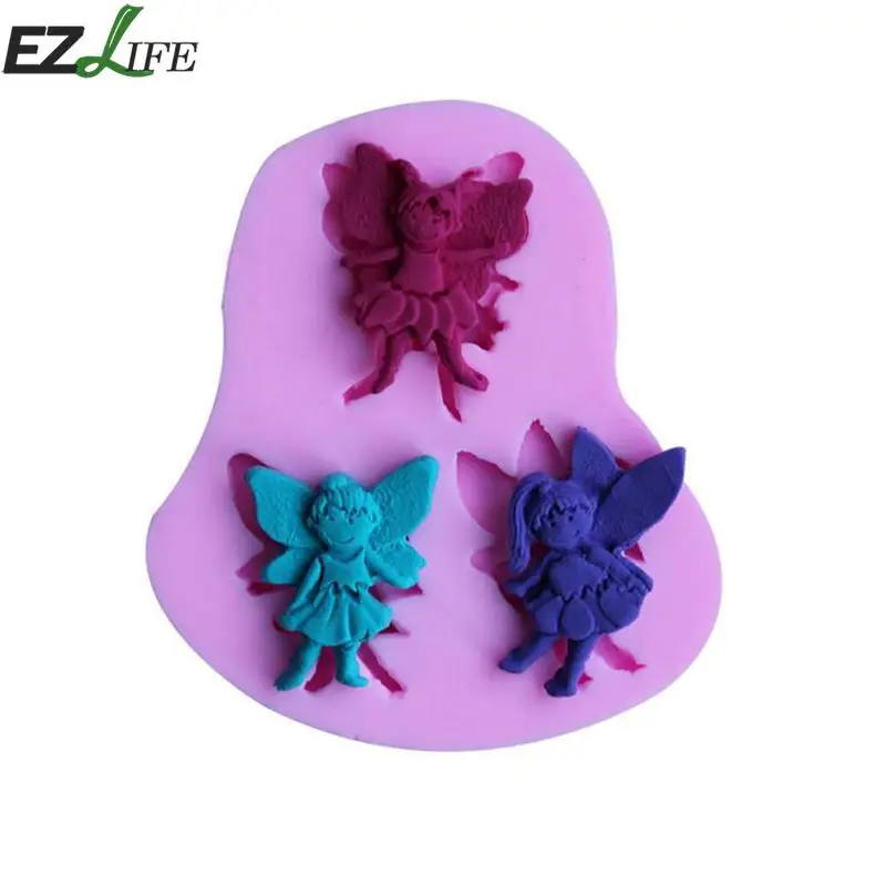 EZLIFE 3D формы для искусства торта инструменты DIY украшения торта инструменты Бабочка Люди помадка силиконовая форма из жидкого силикона для детей