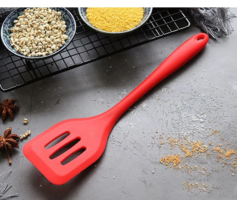 Silicone Cooking Utensils Set Kitchen Turner Silicone Spatula Egg Whisk Basting Brush Non-stick Pastry Baking Cooking Tools Set (9)