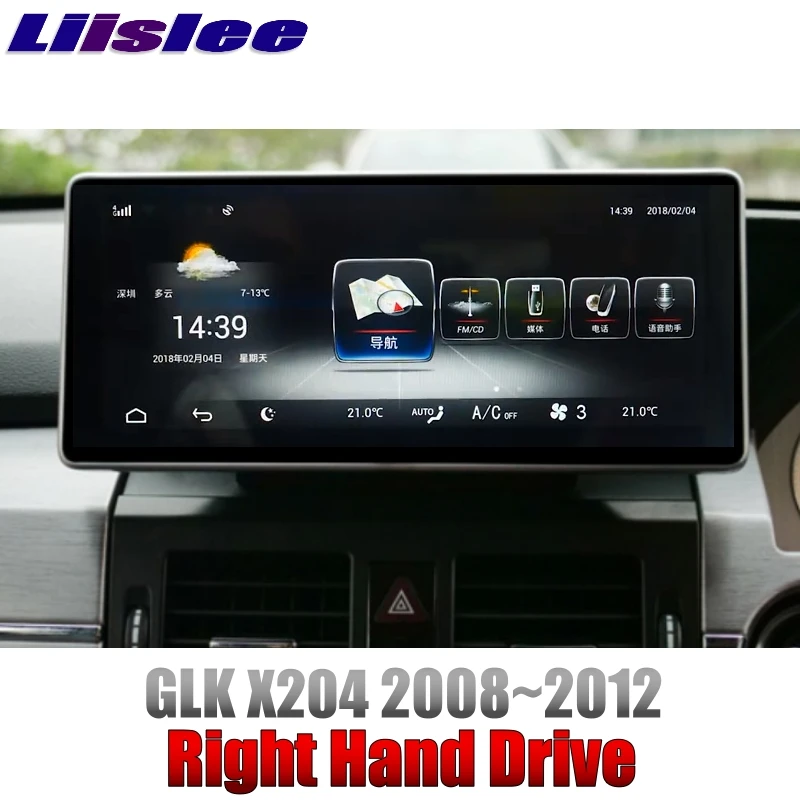 LiisLee автомобильный мультимедийный плеер NAVI для Mercedes Benz MB GLK X204 RHD 2008 ~ 2012 правый руль автомобиля Радио Стерео gps навигации