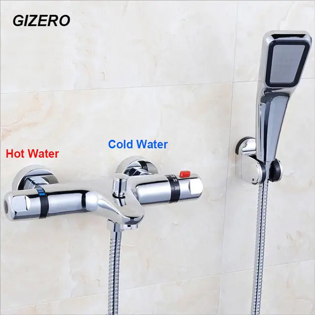 High Quality Thermostatic Shower Set Bathroom Chrome Shower Faucet