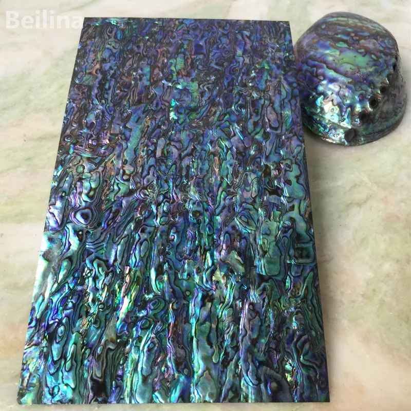 

New Zealand panua abalone shell laminate sheet with black back for wood inlay and home crafts decoration material thickness0.2mm