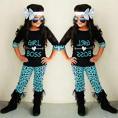

2016 new Spring Autumn children girls clothing set letter print kids clothes tops t shirt pants baby girl 2 pcs suit
