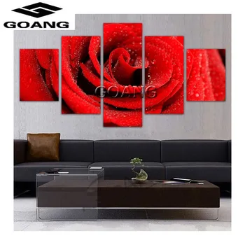 

DIY Diamond Painting Cross Stitch red rose Needlework Home Decor Rhinestone Mosaic Diamond Embroidery flowers
