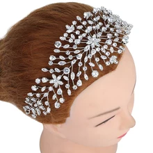 Диадемы и короны HADIYANA модные трендовые циркониевые дизайнерские свадебные аксессуары для волос для женщин высокого качества BC4851 аксессуары для женщин