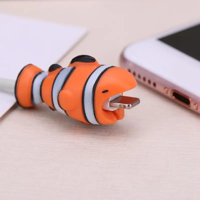 

Lovely Cartoon Animal Cable Protector Data Line Cord Protector Protective Case Cable Winder Cover For iPhone USB Charging Cable