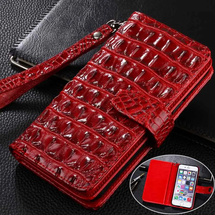 

Luxury Flip Crocodile pattern PU Leather Case For Xiaomi Redmi 7 Fundas wallet case TPU For Redmi 7 Phone Bag Hand bag Style