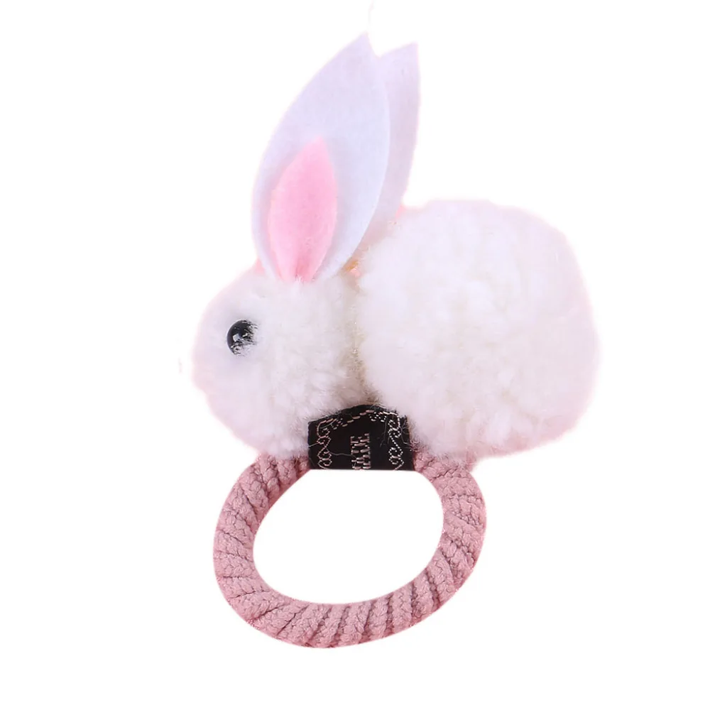 

Kids Infant Baby Girls Headwear 3D Rabbit Cartoon Hair Band Hairpin Rubber Band beautiful attractive fashionable cute D301205