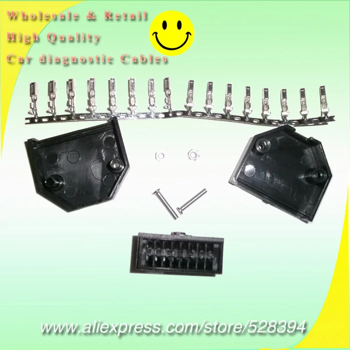 

15% Off Factory Price Shipping Method Optional OBD-II OBDII EOBD2 OBD OBD2 Female Connector Plug 16pin Adapter With Enclosure