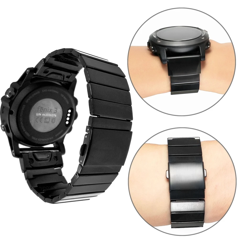 26mm stainless steel watch band