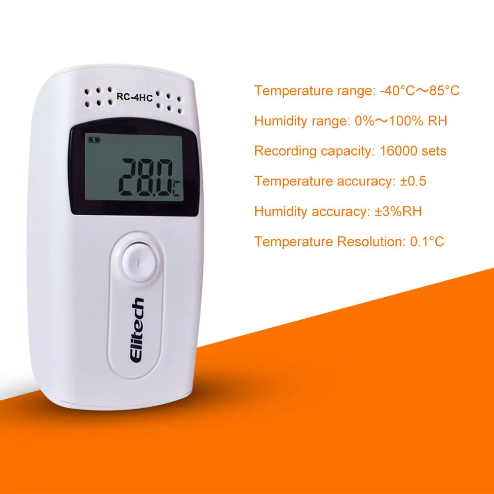 

RC-4HC temperature and humidity recorder thermometer and hygrometer gsp medicine refrigerated transport temperature and humidity