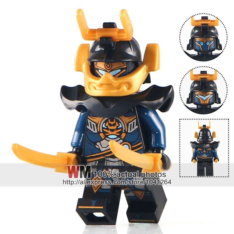 

WM Single Sale XH576 Samurai X Bricks Son of Lord Garmadon Super Heroes Gold Building Blocks Gifts X0155