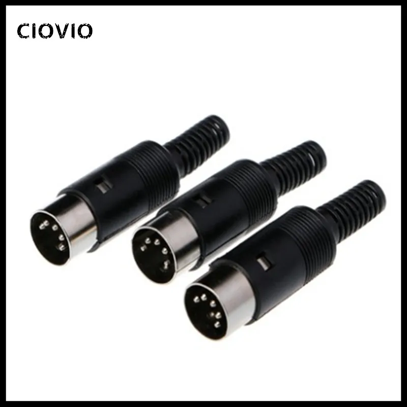 1Pc MaleFemale DIN Plug Socket Connector 345678 PIN Chassis Cable Mount
