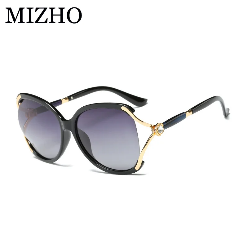 MIZHO 717a6 Luxury Solarized Somen Vidrio Sunglasses Women Polaroid UV Protection Original Diamond Pattern Brand Design Colored