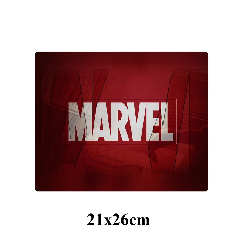 SIANCS 21x26 см с логотипом комиксов Marvel коврик для мыши Железный человек Аниме компьютерный игровой коврик для мыши маленький размер офисный резиновый коврик для ноутбука - Цвет: 3