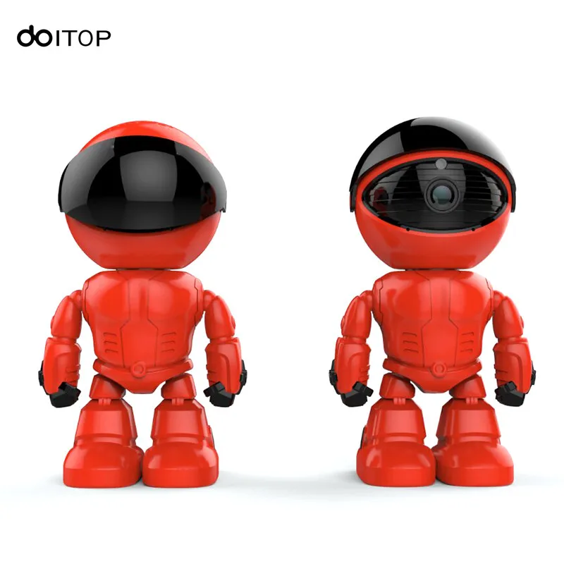 

DOITOP Mini Smart IP Robot Camera 960P HD WIFI Two-way Voice Recording Alarm Night Vision Home Care Baby Monitor For Android iOS