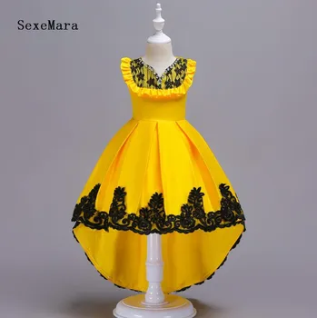 

5-14 Years High-end Girls Wedding Party Lace Girl Dress Bridesmaid Clothes Princess Formal Gowns For Teen Girl Evening Dresses