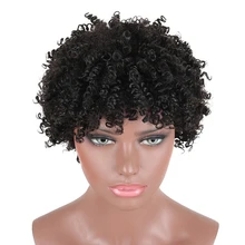 Deyngs Short Afro Kinky Curly Wigs Twist Hair Wigs for Black Women Synthetic Hair Wig Short Natural Black Wig Hair Heat Friendly Deyngs Short Afro Kinky Curly Wigs Twist Hair Wigs for Black Women Synthetic Hair Wig Short Natural Black Wig Hair Heat Friendly