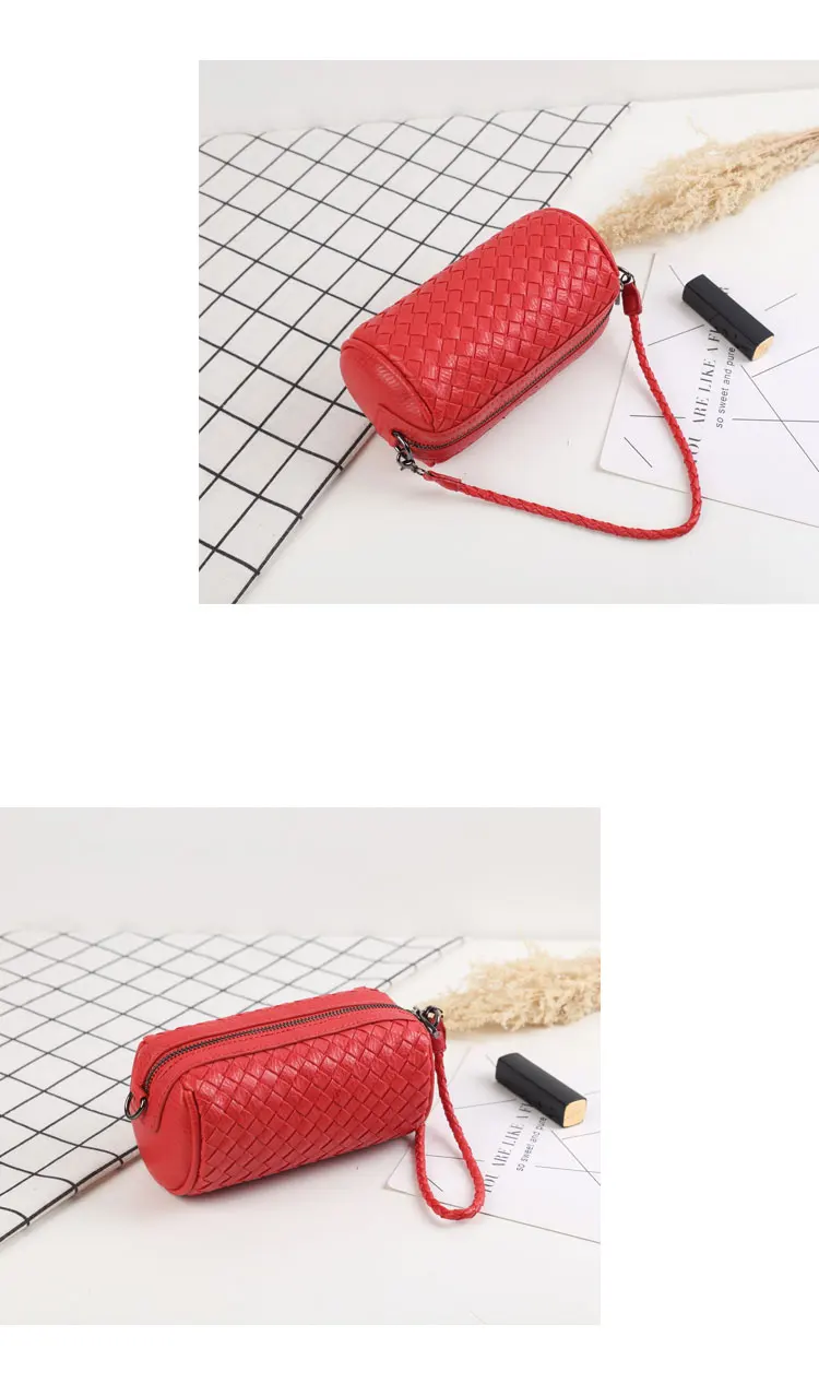 Тканый клатч, Корейская Повседневная дикая женская сумка-мессенджер, маленькая сумка через плечо, сумка для мобильного телефона, кошелек
