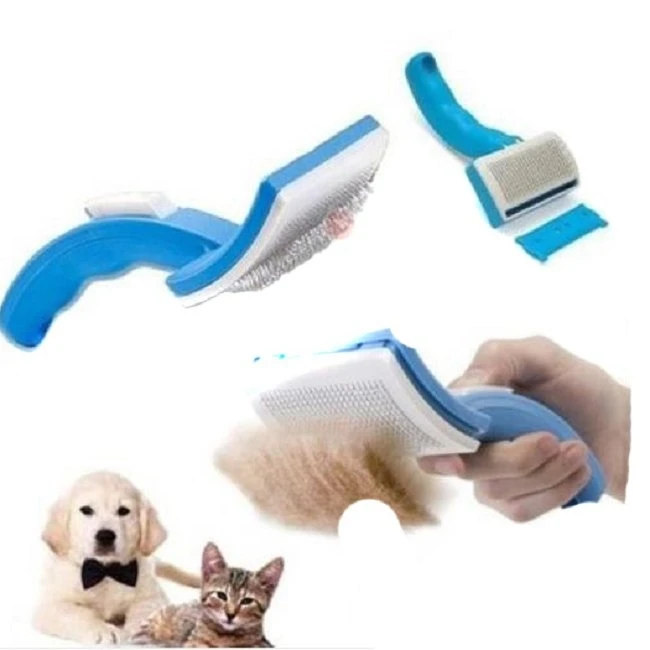 Pet Comb Clean Shedding Tool Fine Hair Trimmer Attachment Brush Dog Cat
