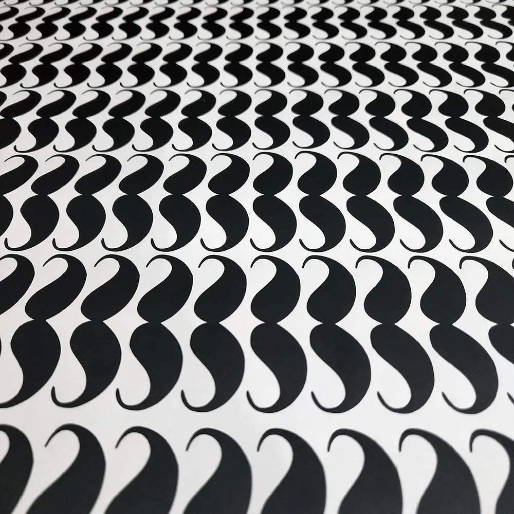 

60pcs small black Mustache vinyl Decals seal stickers.drop ship