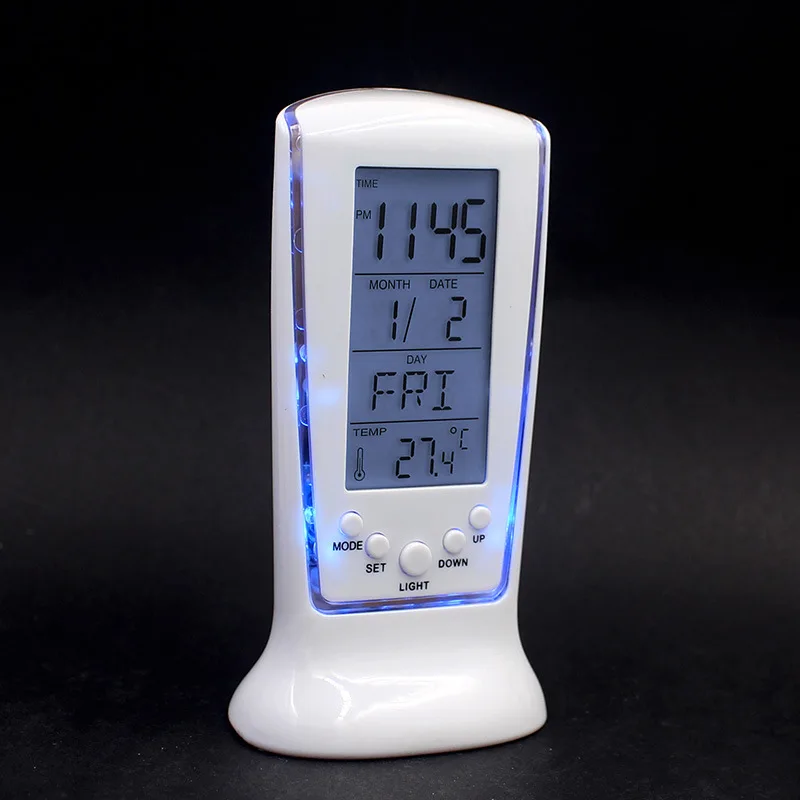 

LED luminous music meter blue light temperature display 510 alarm clock calendar electronic clock
