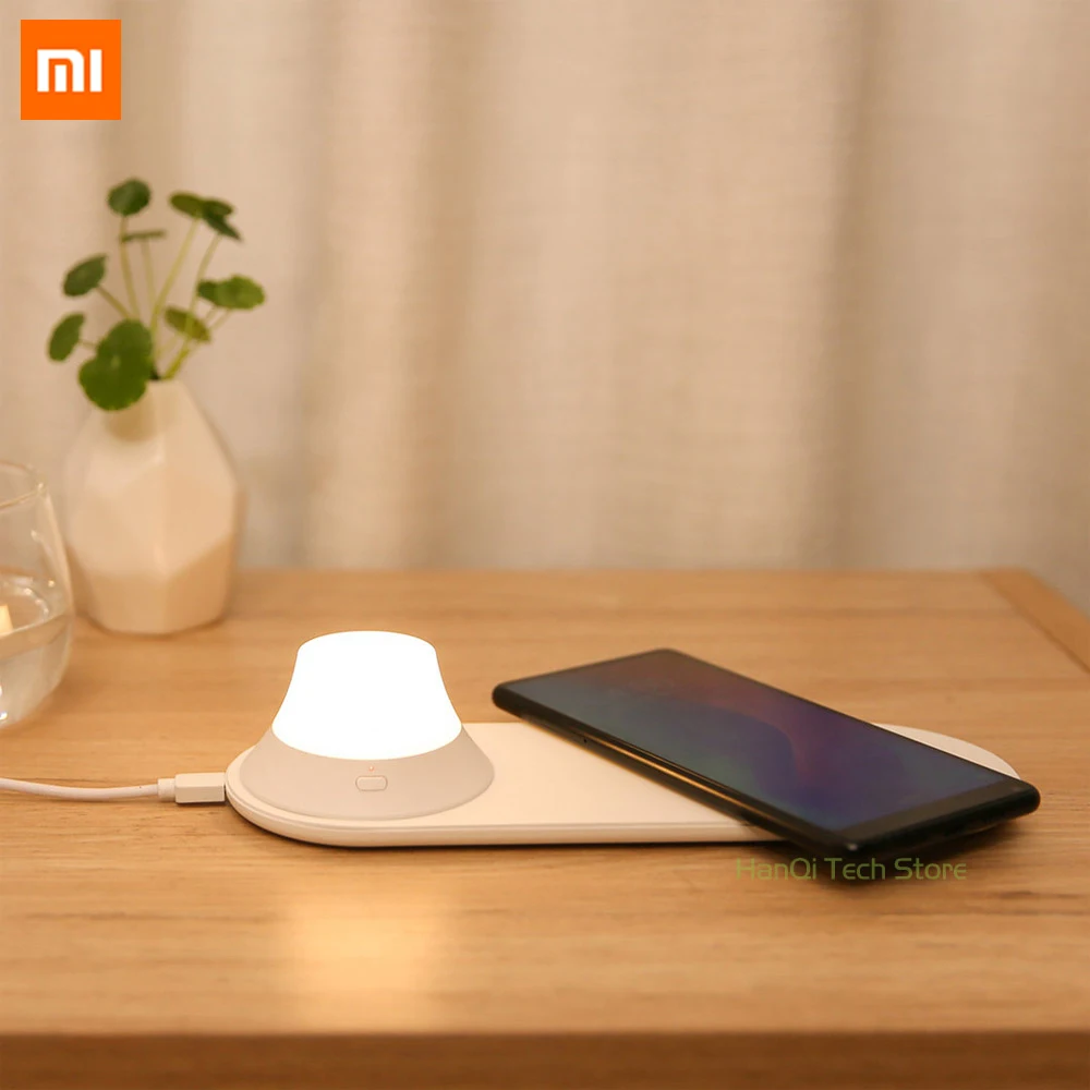 

Xiaomi Yeelight Wireless Charger with LED Night Light Magnetic Attraction Smart LED Bulb Colorful 800 Lumens for iPhones Samsung